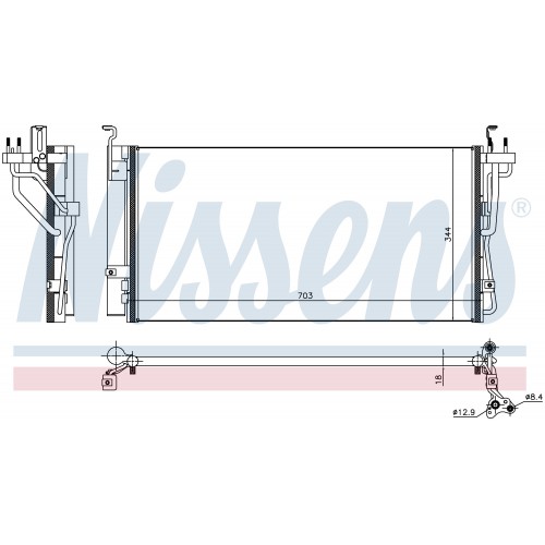 KLİMA RADYATÖRÜ HYUNDAI SONATA   2006-2010 703-344